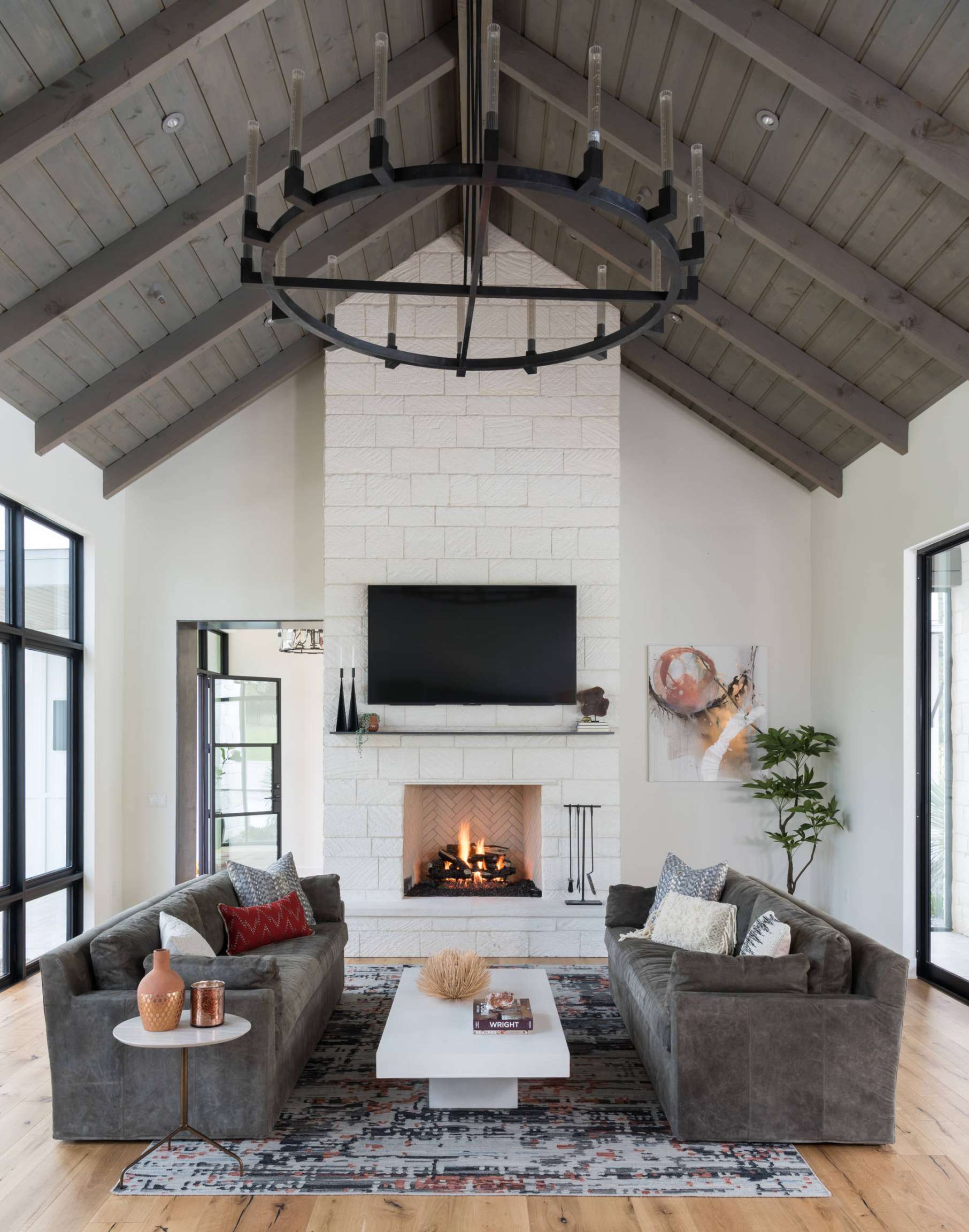 All Fireplaces Farmhouse Living Room Ideas You