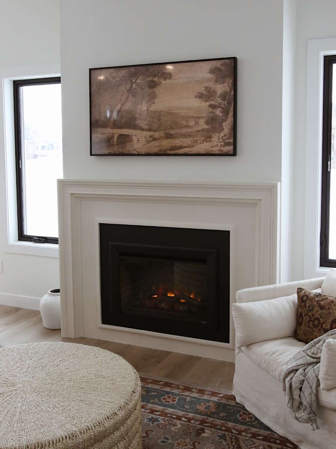 DIY Faux Plaster Fireplace Surround - Chelsey Freng