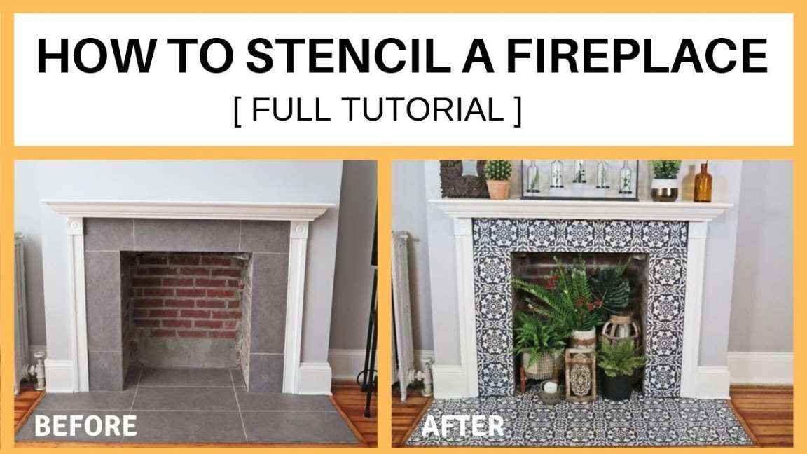 Everything You Need To Know About Stenciling A Fireplace - Stencil