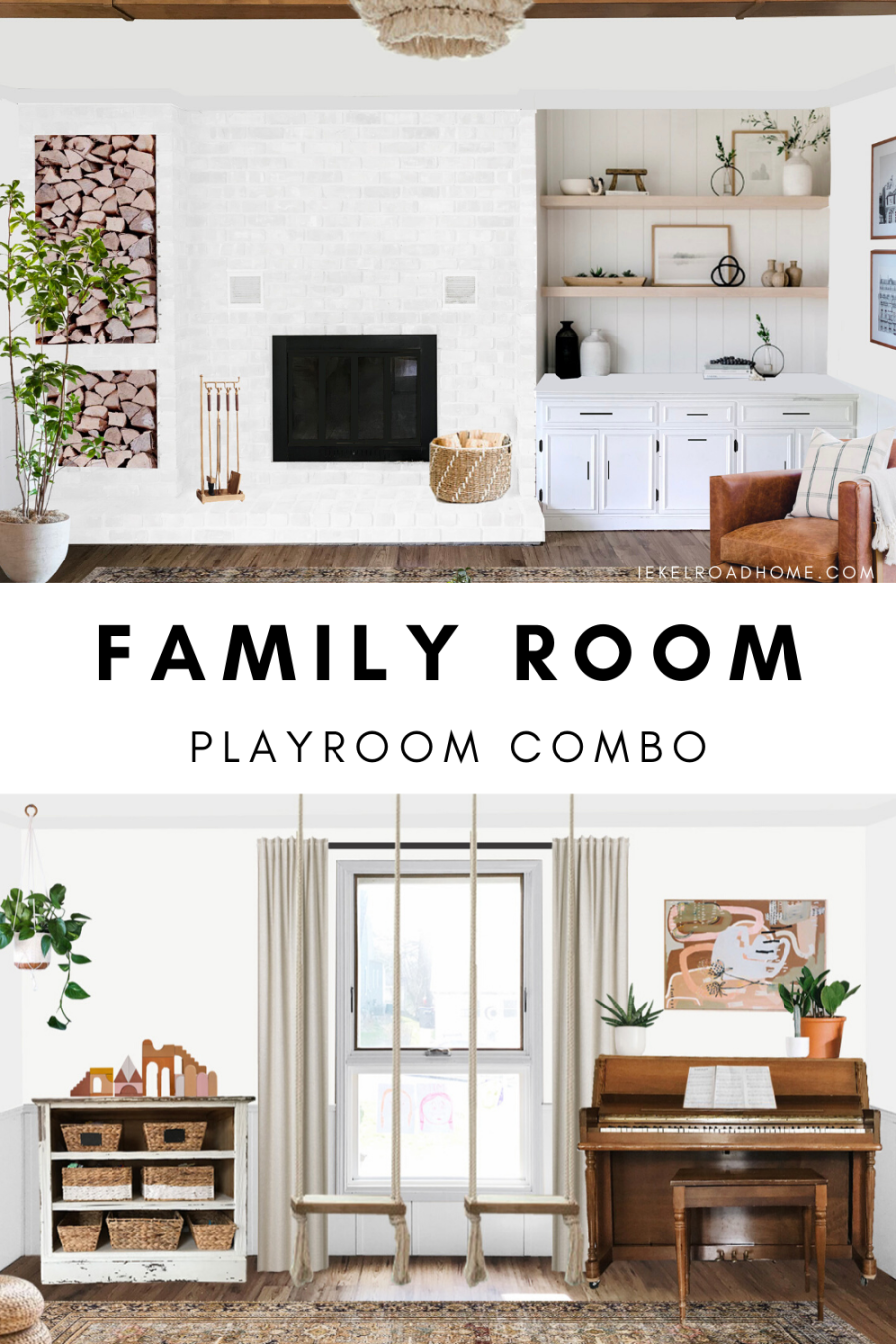 Family Room Playroom Combo  Modern family rooms, Family room