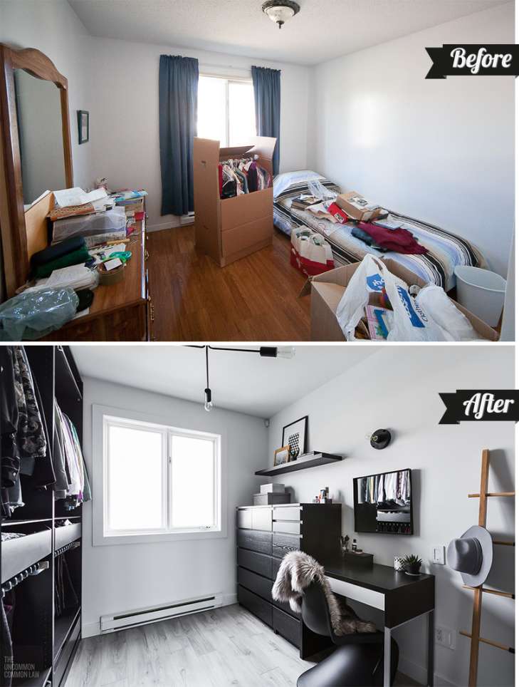 Getting Ready Room Before and After — Becki and Chris