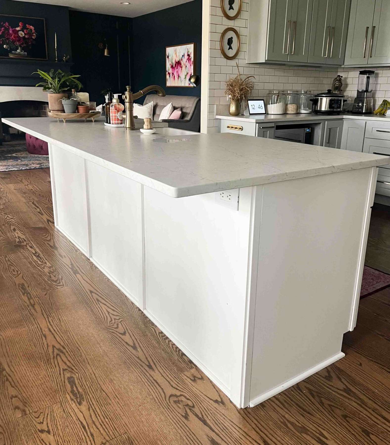 Adding Molding to a Kitchen Island - Sincerely, Sara D