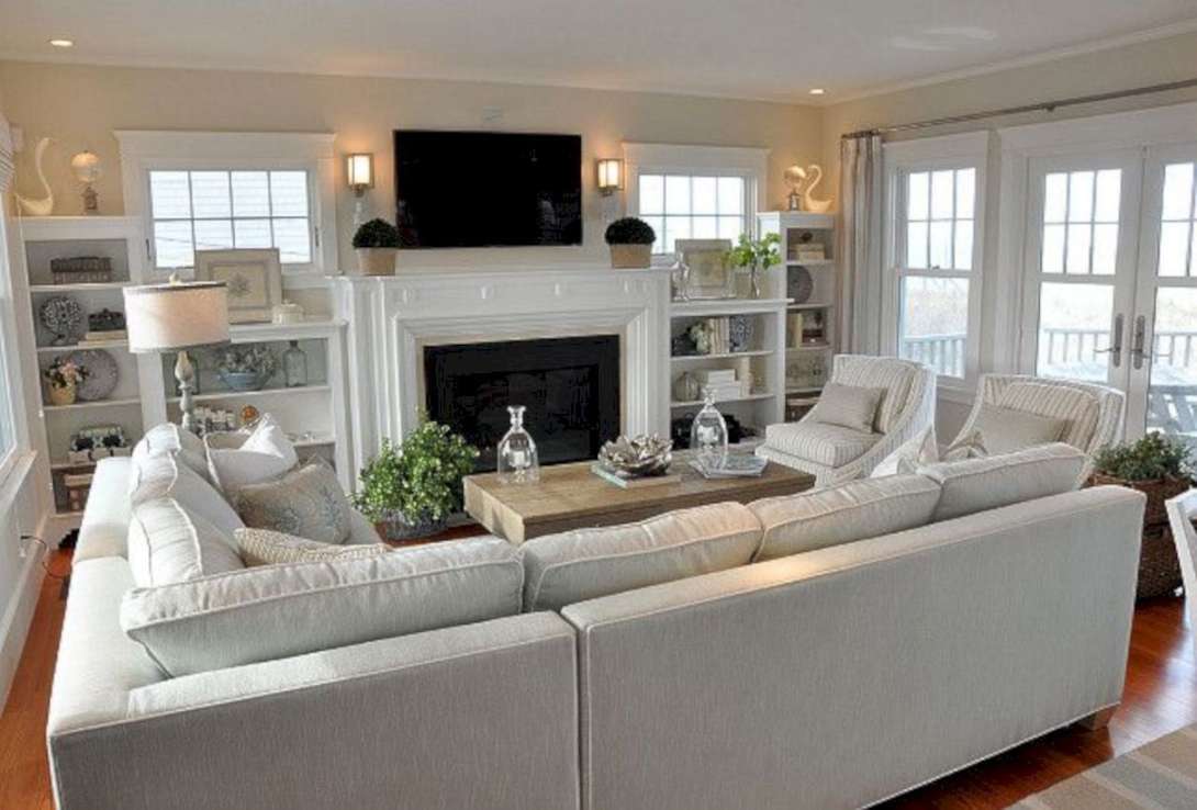 Adorable and Cozy Neutral Living Room Design Ideas - Matchness