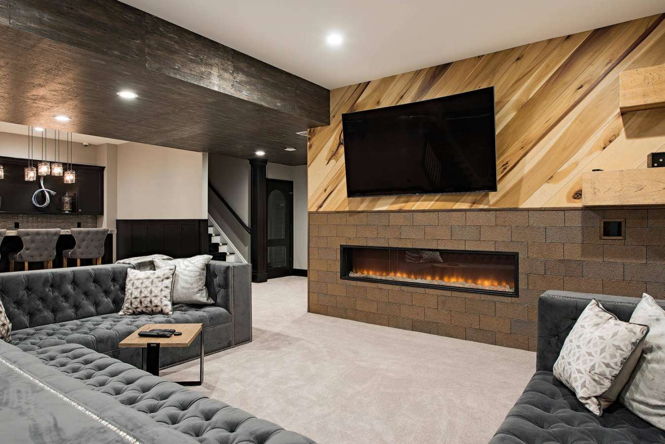 All Fireplaces Basement Ideas You