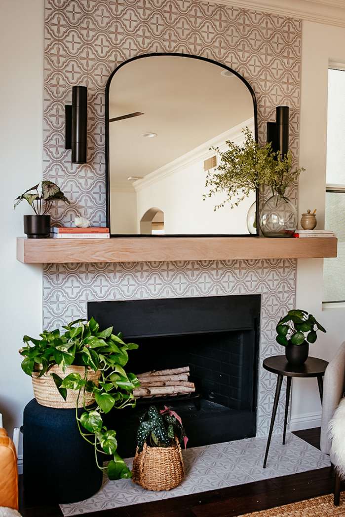 Anita Yokota: Custom Handpainted Fireplace Tiles  Fireclay Tile