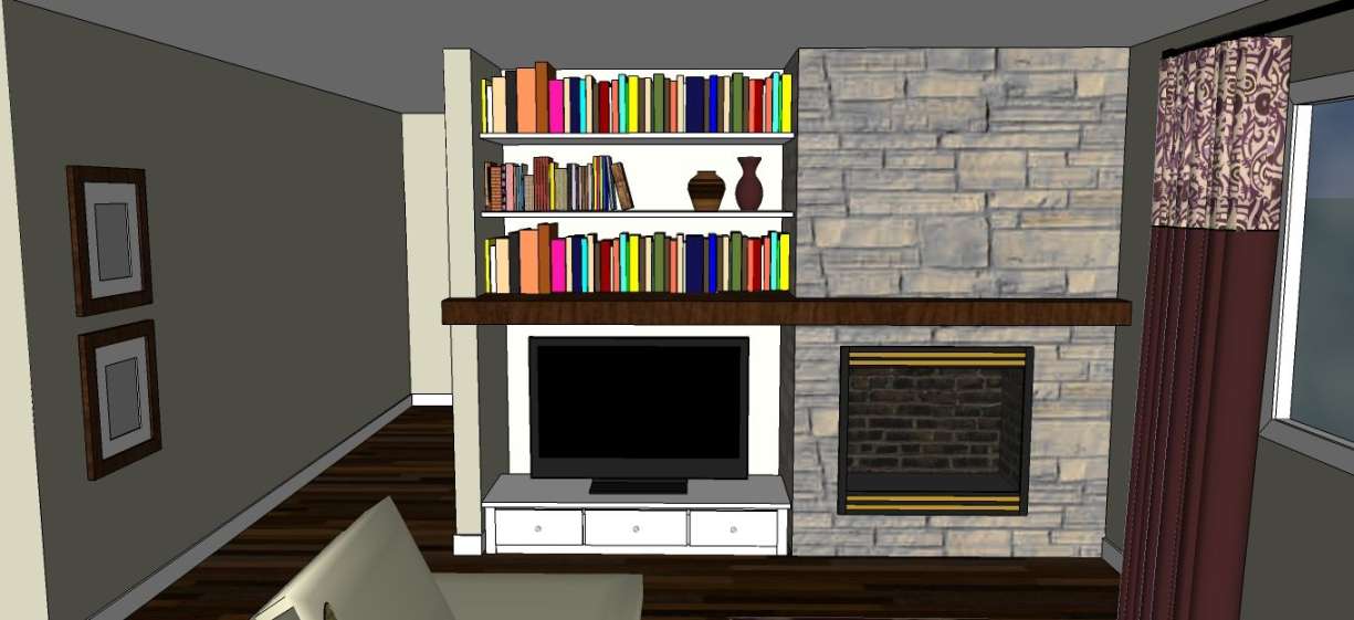 Ask Abby: Side-By-Side Fireplace and TV Combination  Fireplace