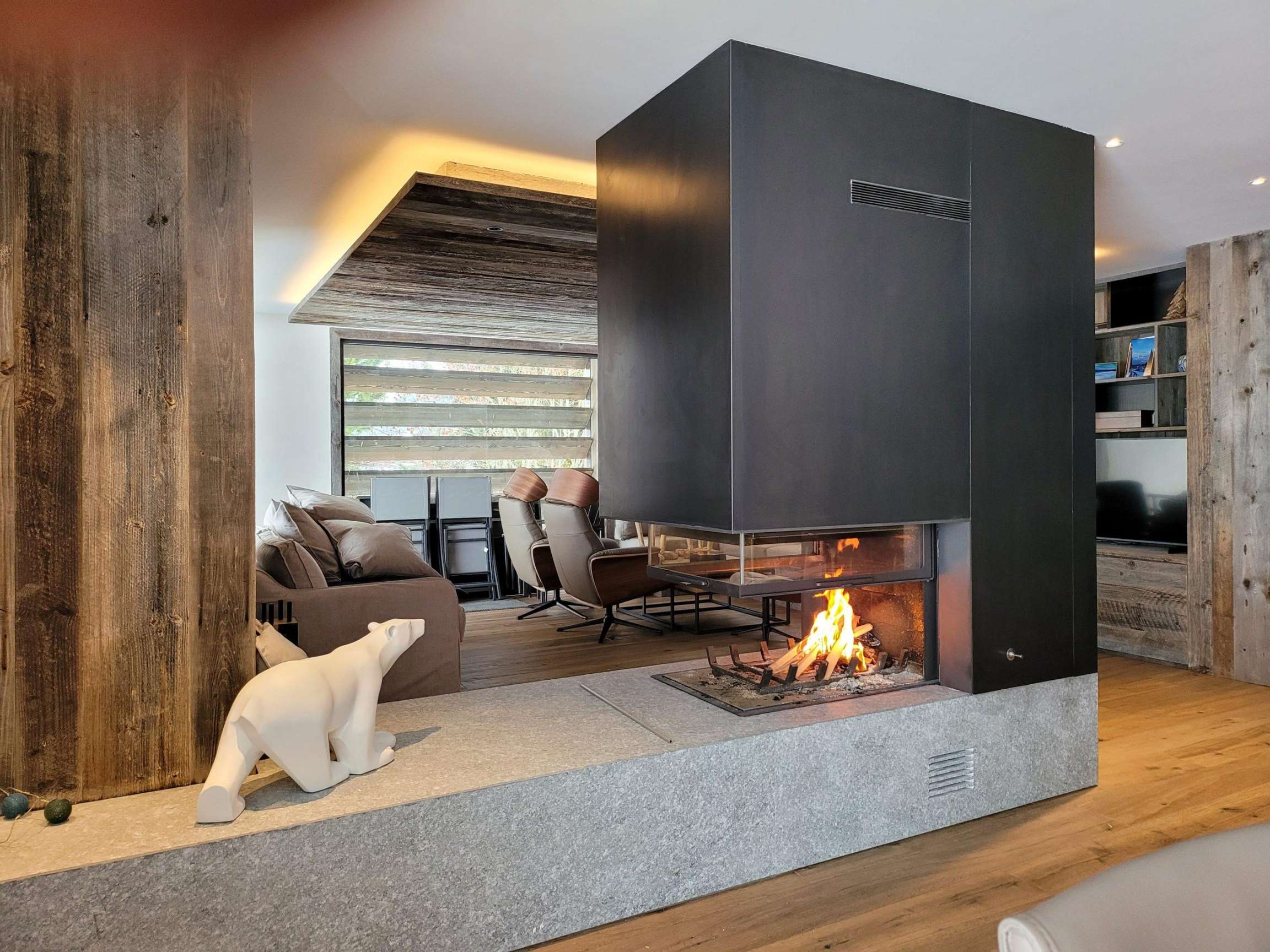Axis EPI  Sided Fireplace - HAUS Collective