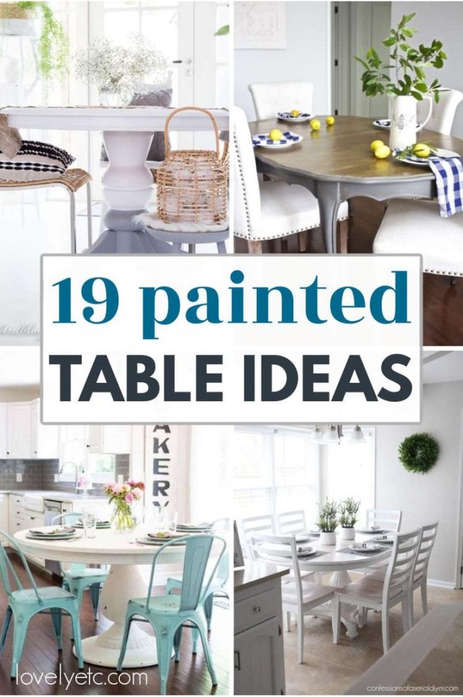 Beautiful DIY Painted Table Ideas You Can Easily Recreate