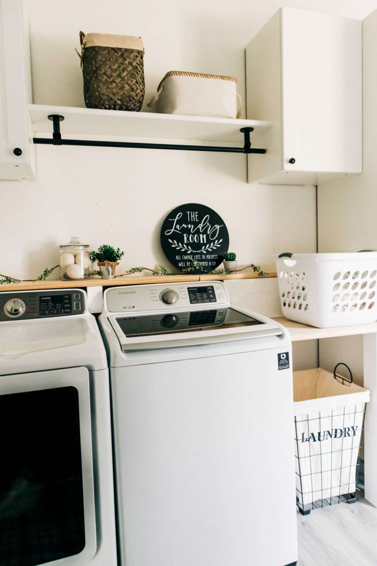 Before + After Laundry Room Makeover - Crazy Life with Littles