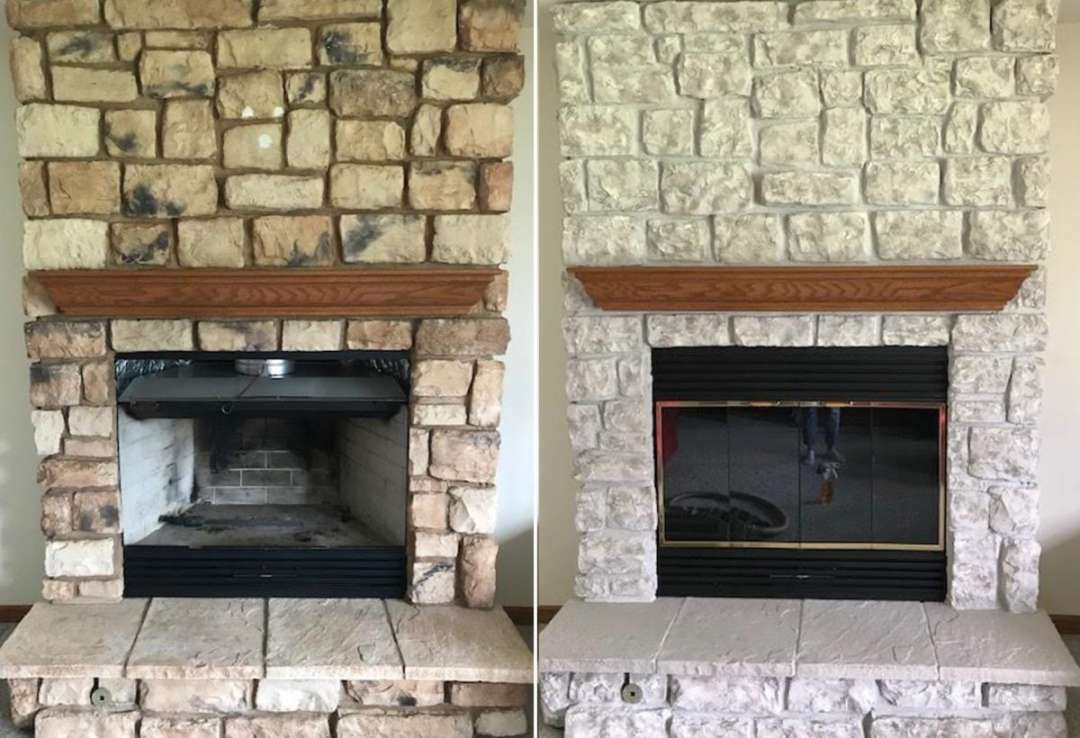 Brick Anew Stone Fireplace Paint Kit