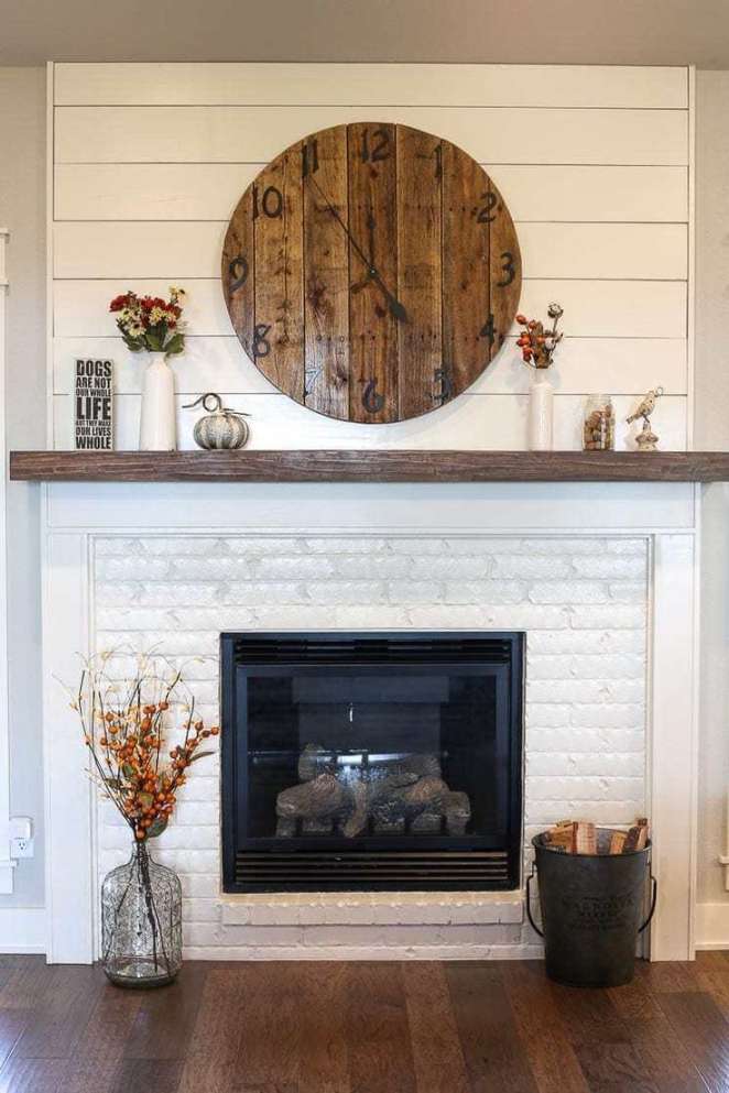 Brick Fireplace Ideas from Rustic to Contemporary  White brick
