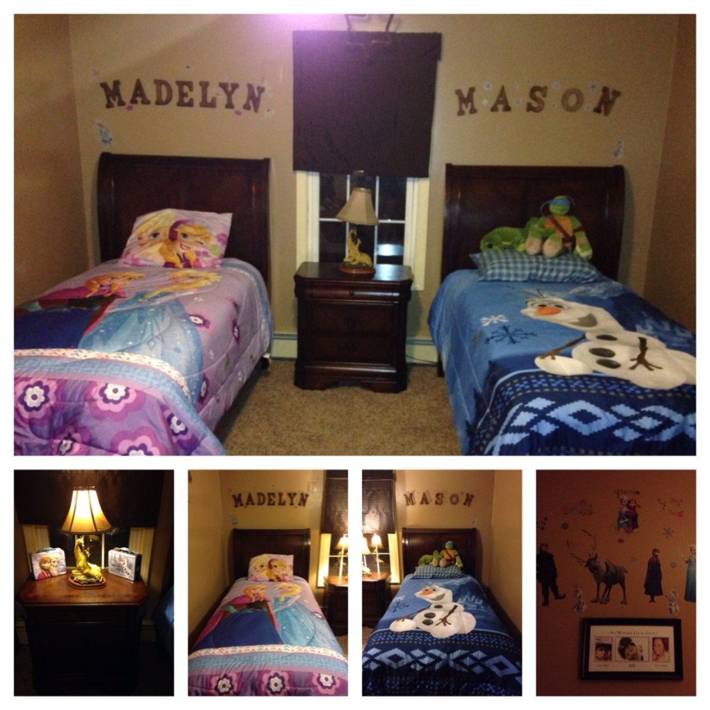 Brother/Sister shared bedroom Frozen theme  Boy and girl shared
