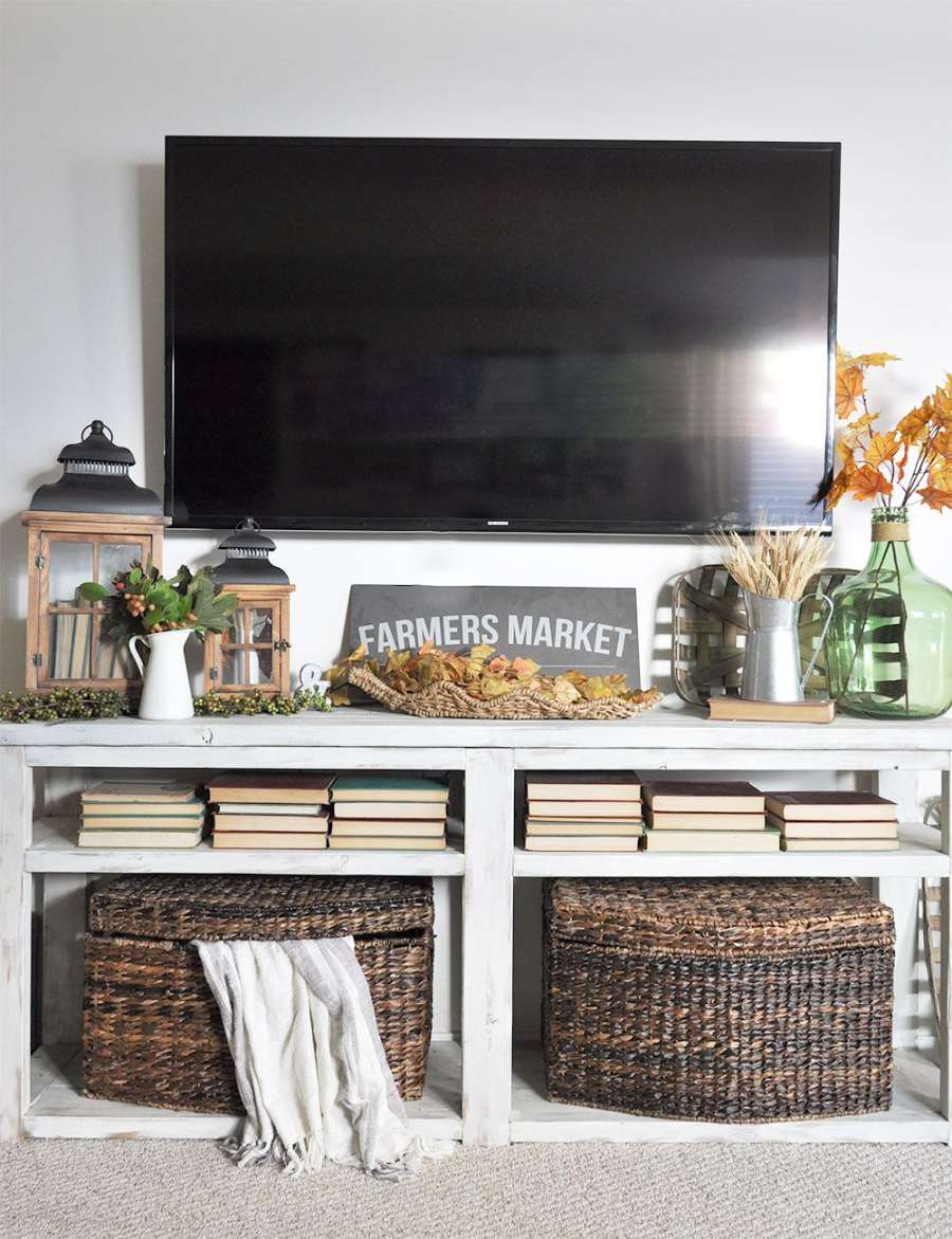 Cozy Fall Mantel Decor Without a Mantel - Cherished Bliss  Living