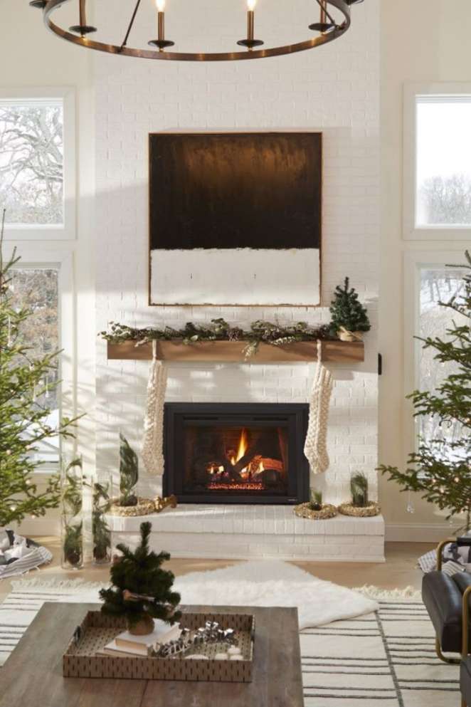 Cozy Up Your Modern Farmhouse with Fireplace Holiday Decor