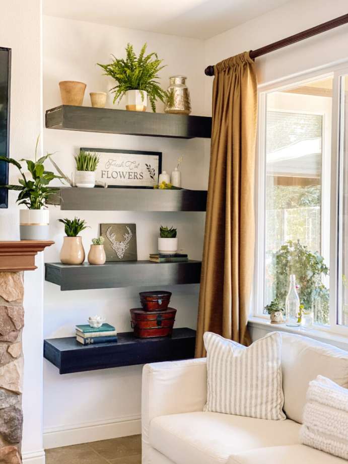 Decorating Floating Shelves Next To Fireplace (Tips and Tricks)