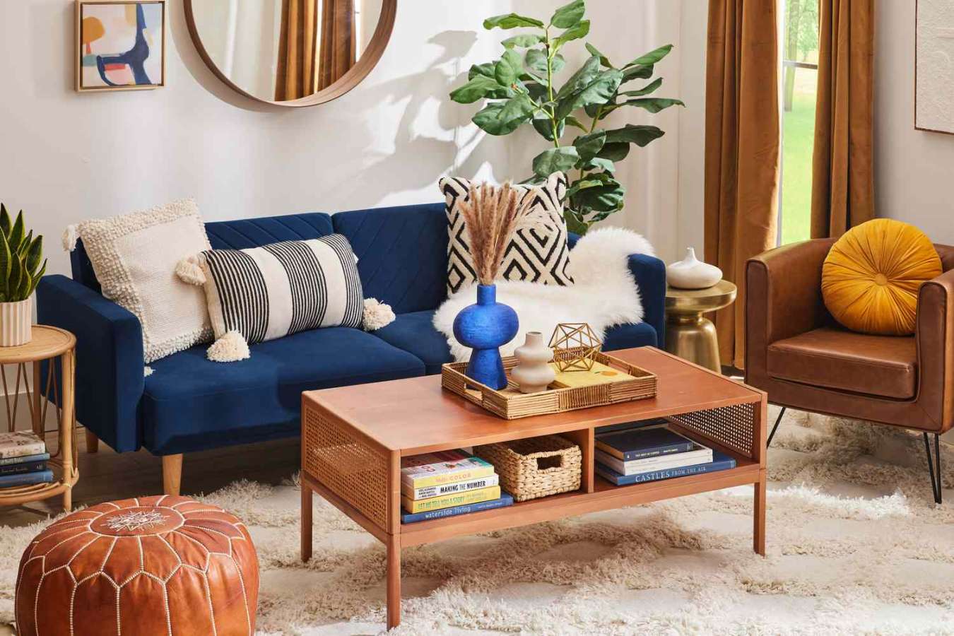 Design Tips for Blue Couches in Living Rooms