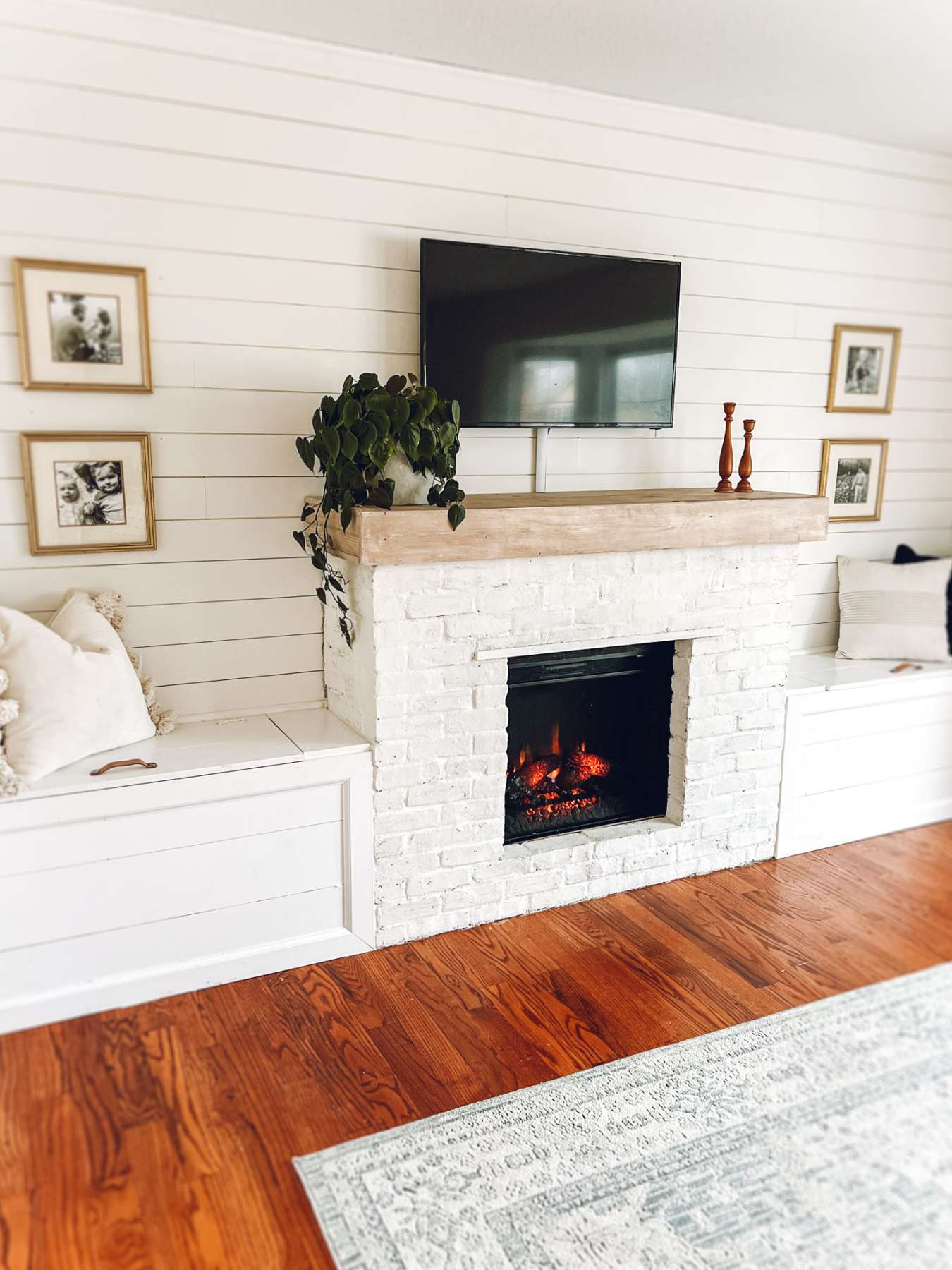 DIY Electric Fireplace - Full Hearted Home