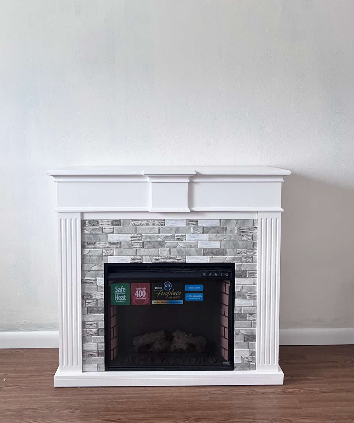 DIY Electric Fireplace Makeover  Centsational Style