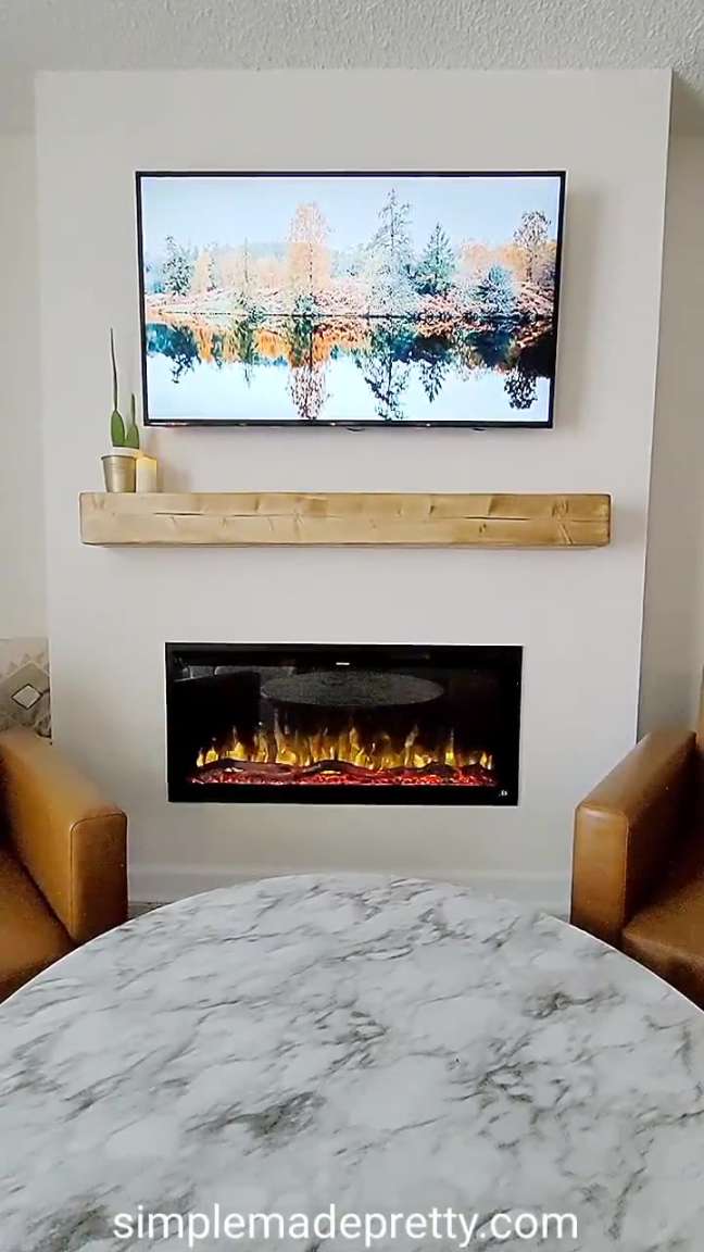 DIY Fireplace Build Out Touchstone Electric Fireplace Video