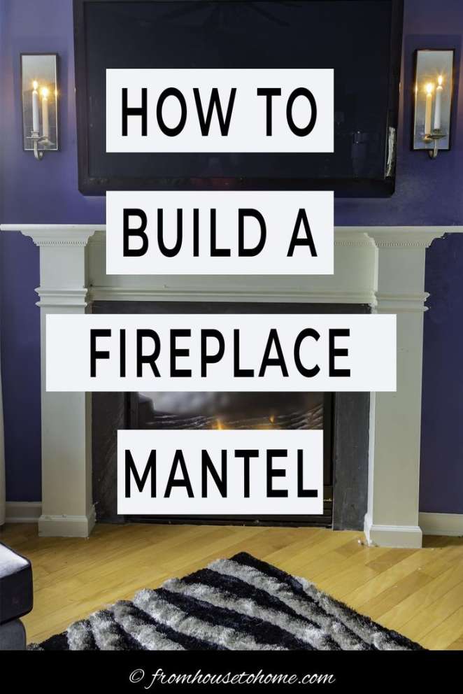 DIY Fireplace Mantel with Crown Molding