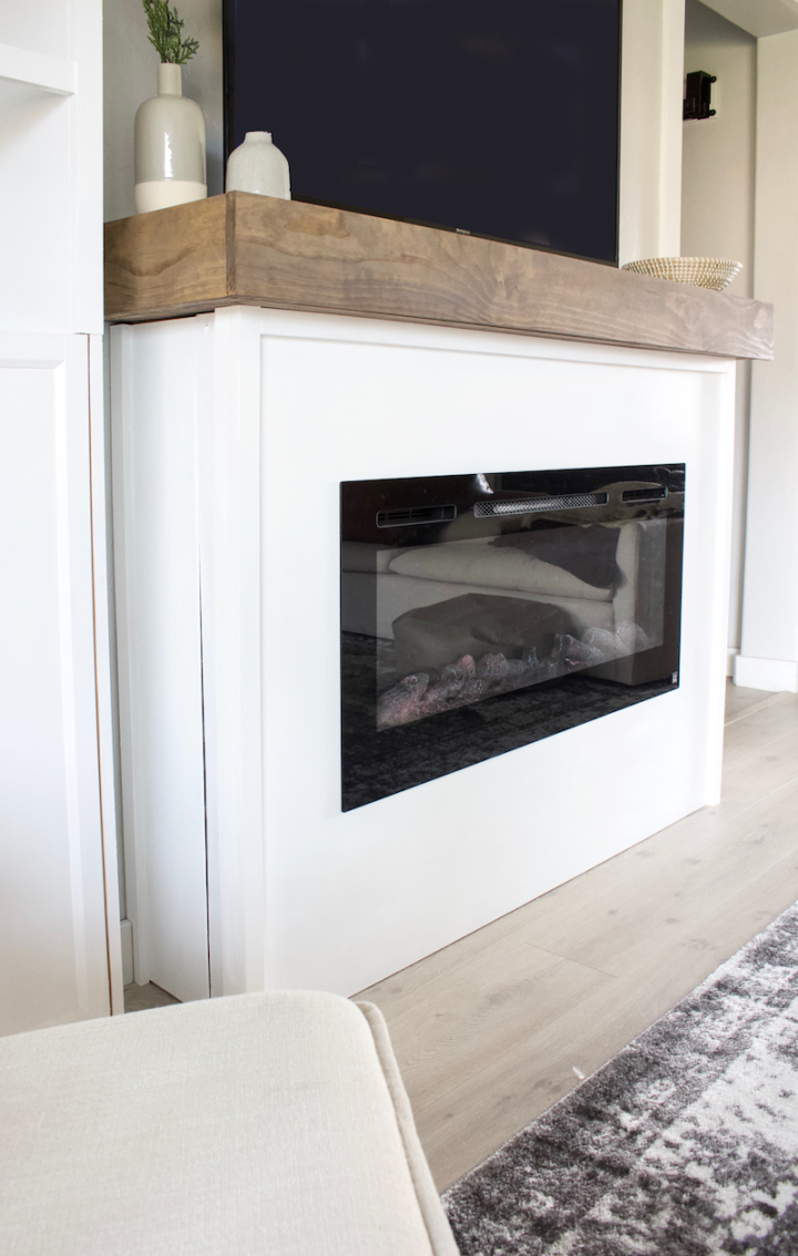 DIY Modern Fireplace - Designed Simple