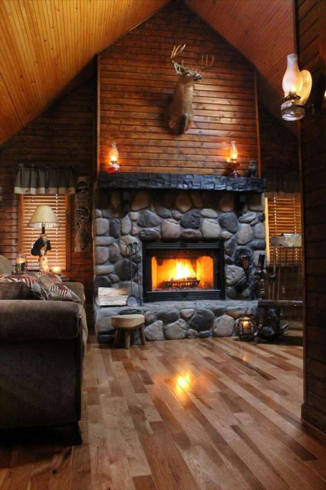 Dreamy Cabin Interior Designs  Log cabin interior, Cabin