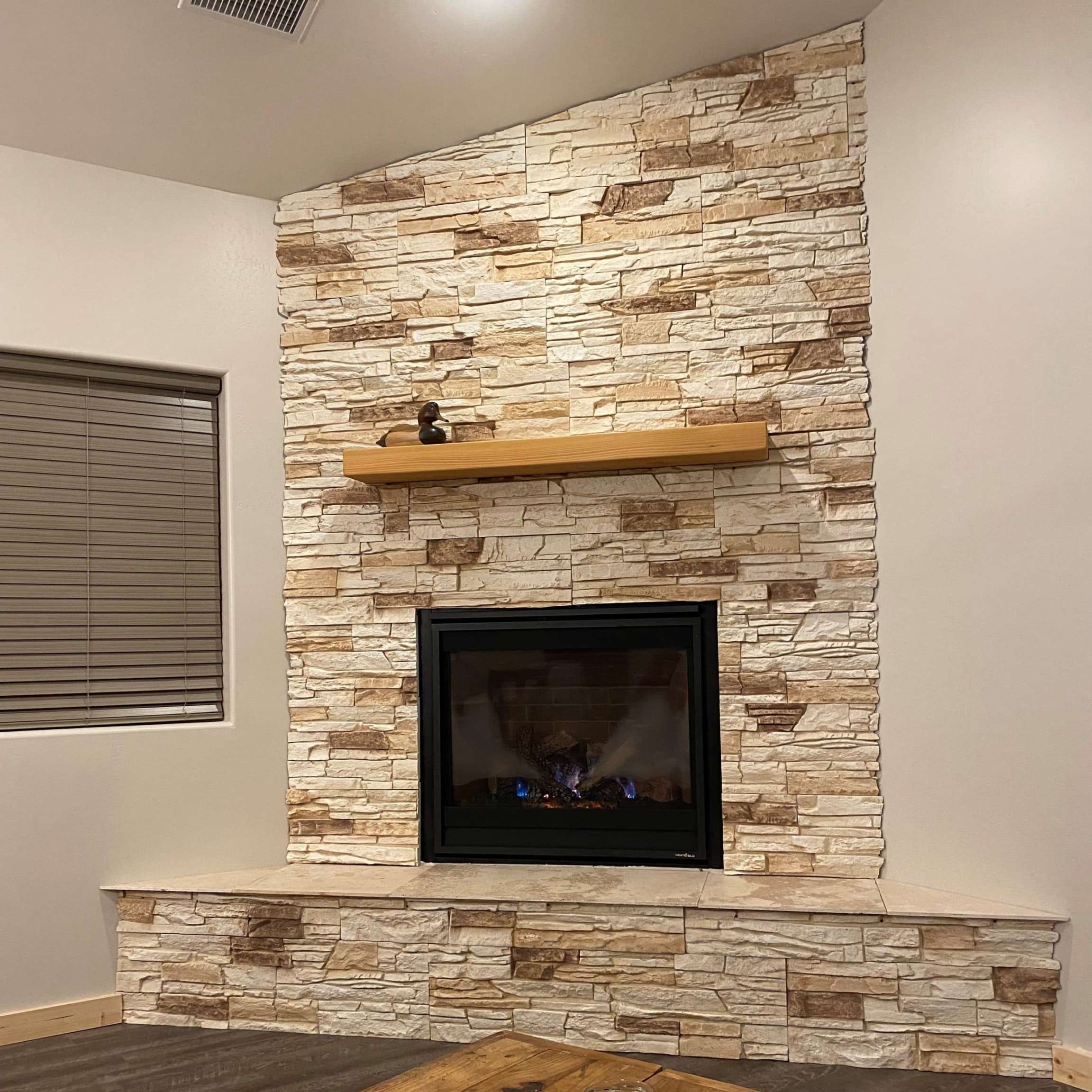 Easy DIY Electric Fireplace Surround - GenStone