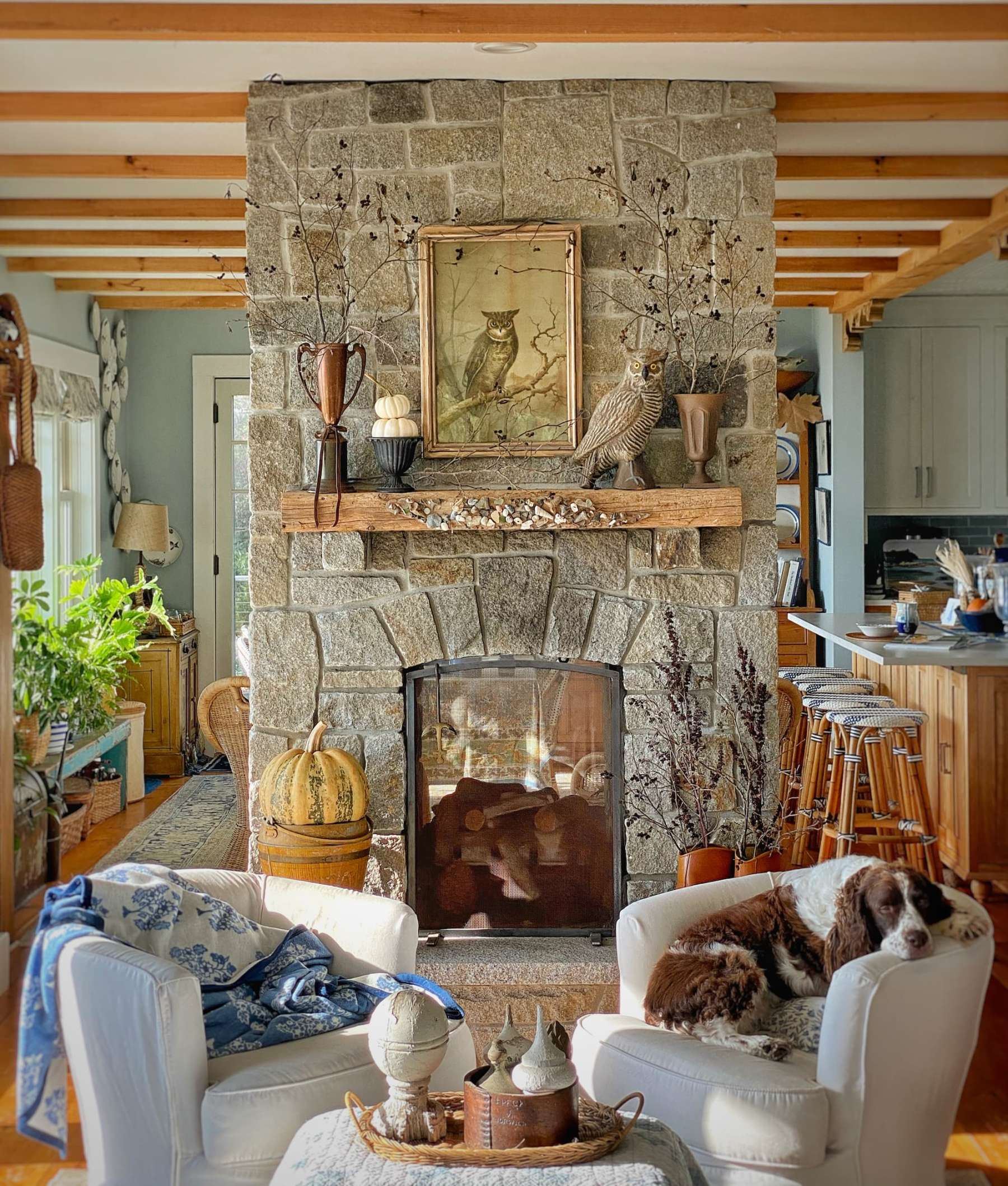 Easy Natural Mantel Decor To Enjoy All Fall! - Molly in Maine