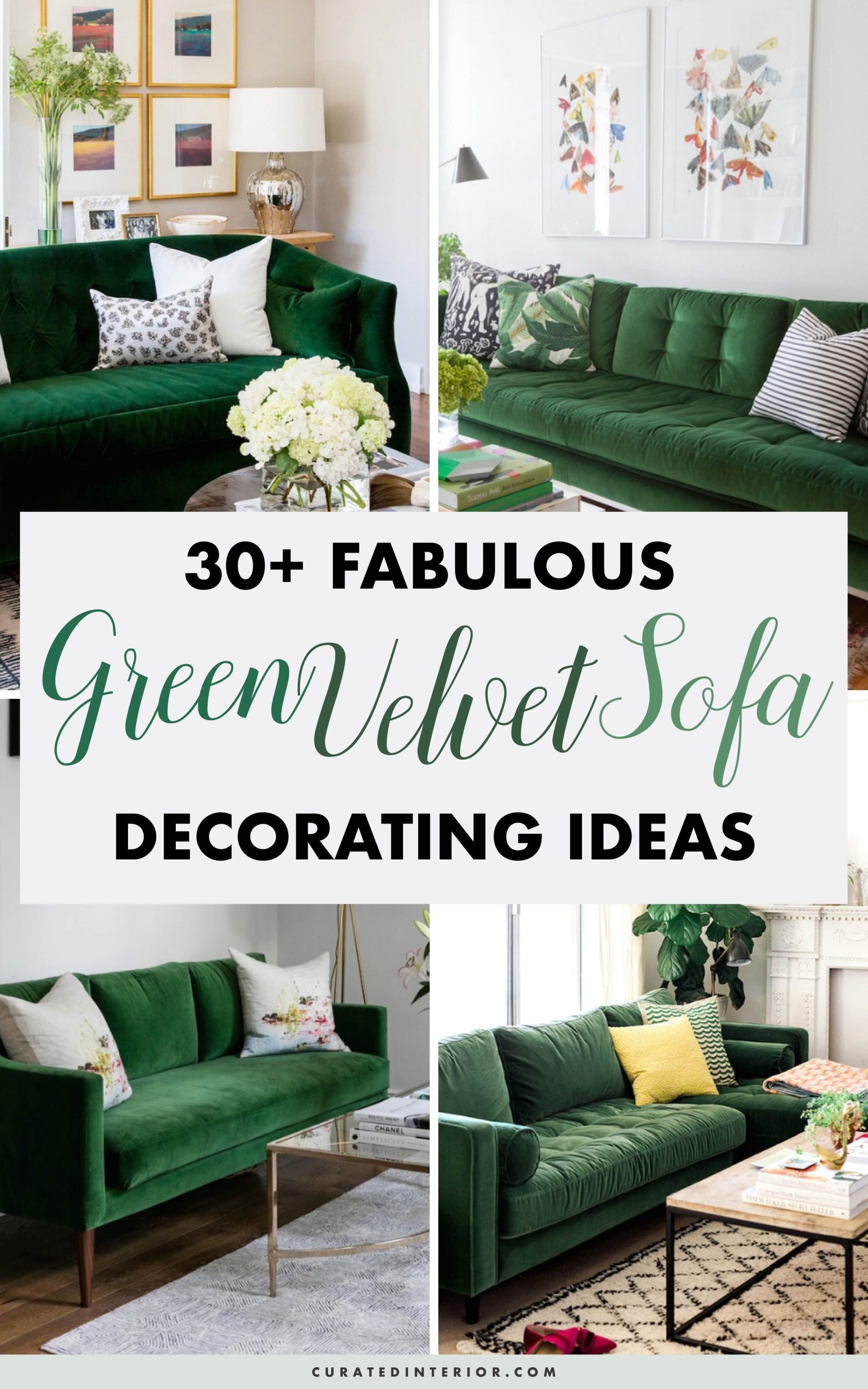 + FABULOUS Green Velvet Sofa Decorating Ideas