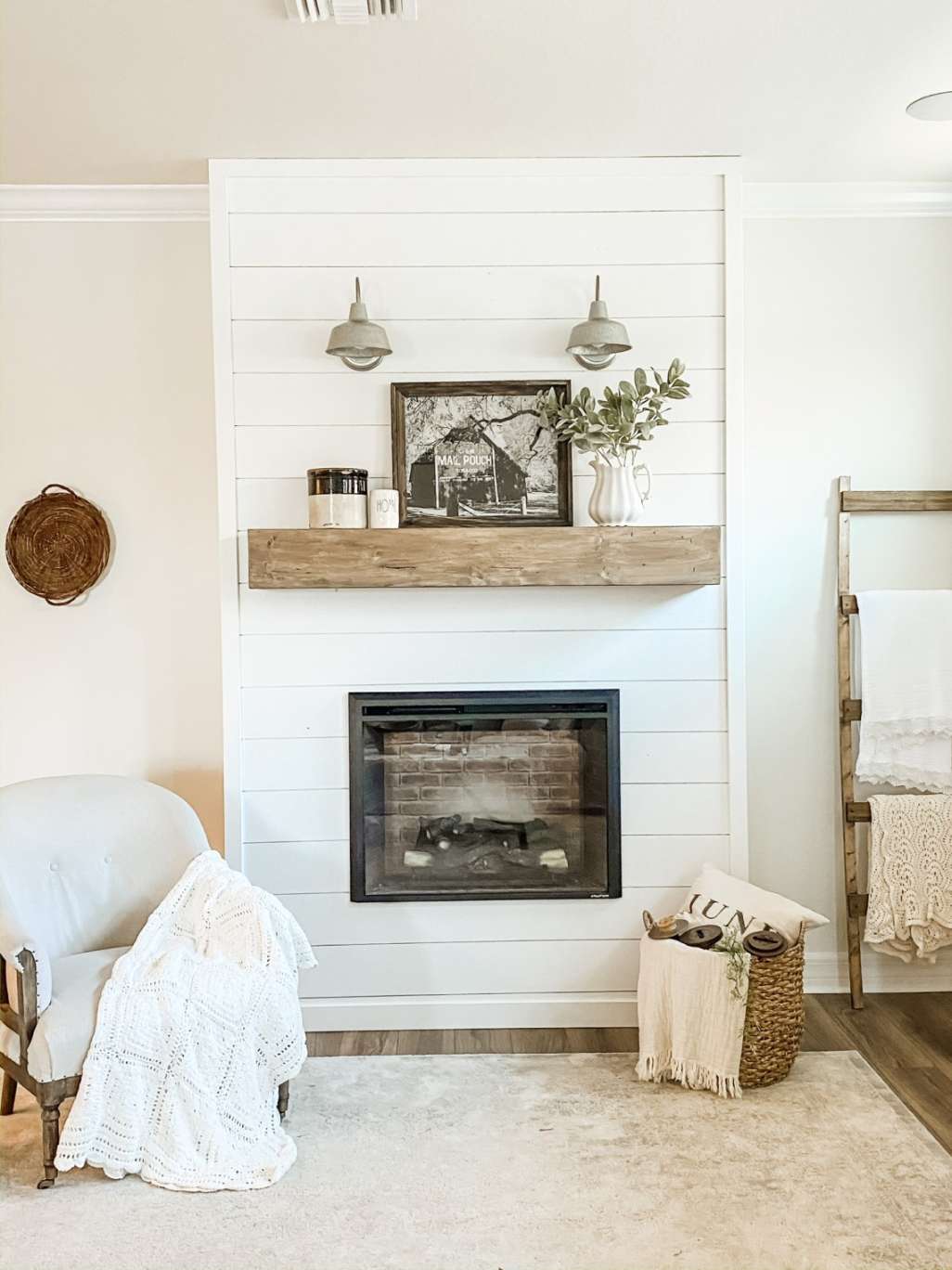 Faux Shiplap Fireplace DIY – TAMMY KATE BLOG