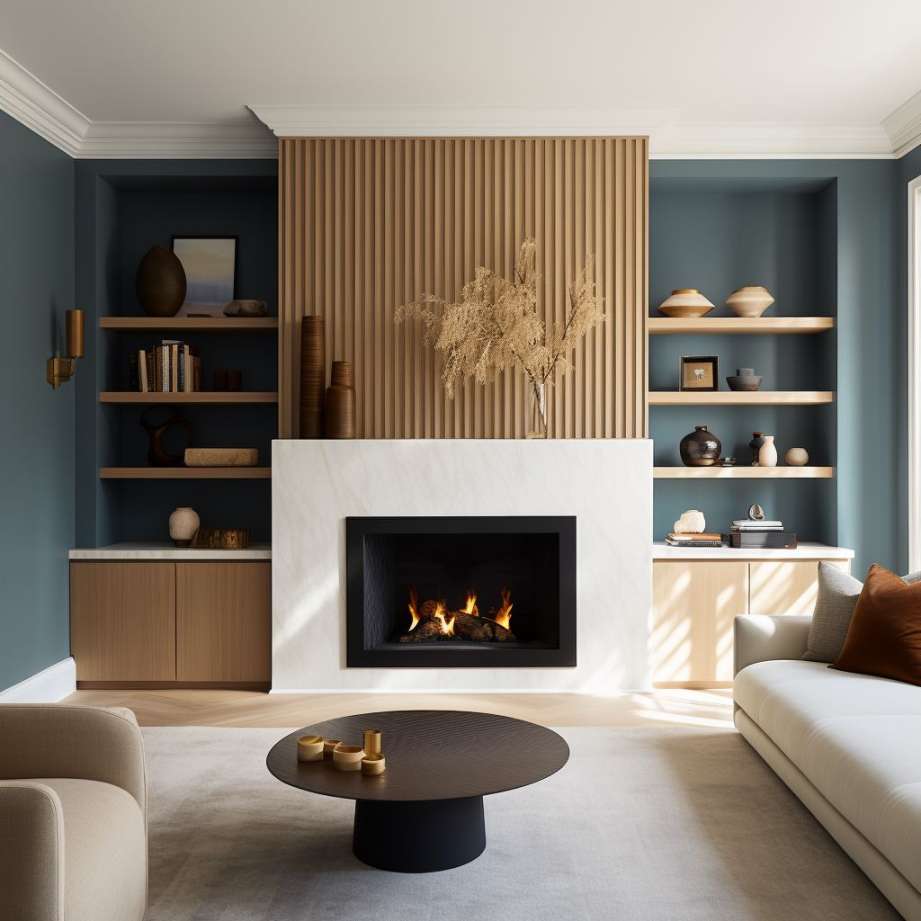 Fireplace Accent Wall:  Ideas for Fusing Functionality with