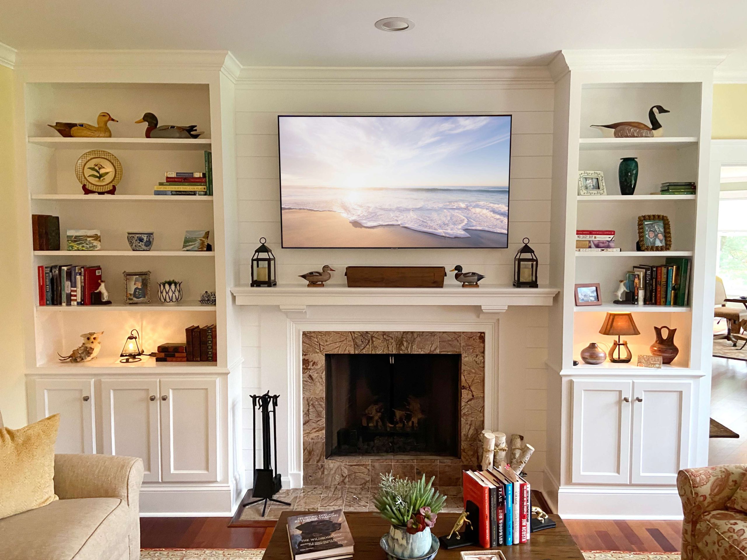 Fireplace Cabinets  Built in Wall Units & Bookcases Around Fireplaces
