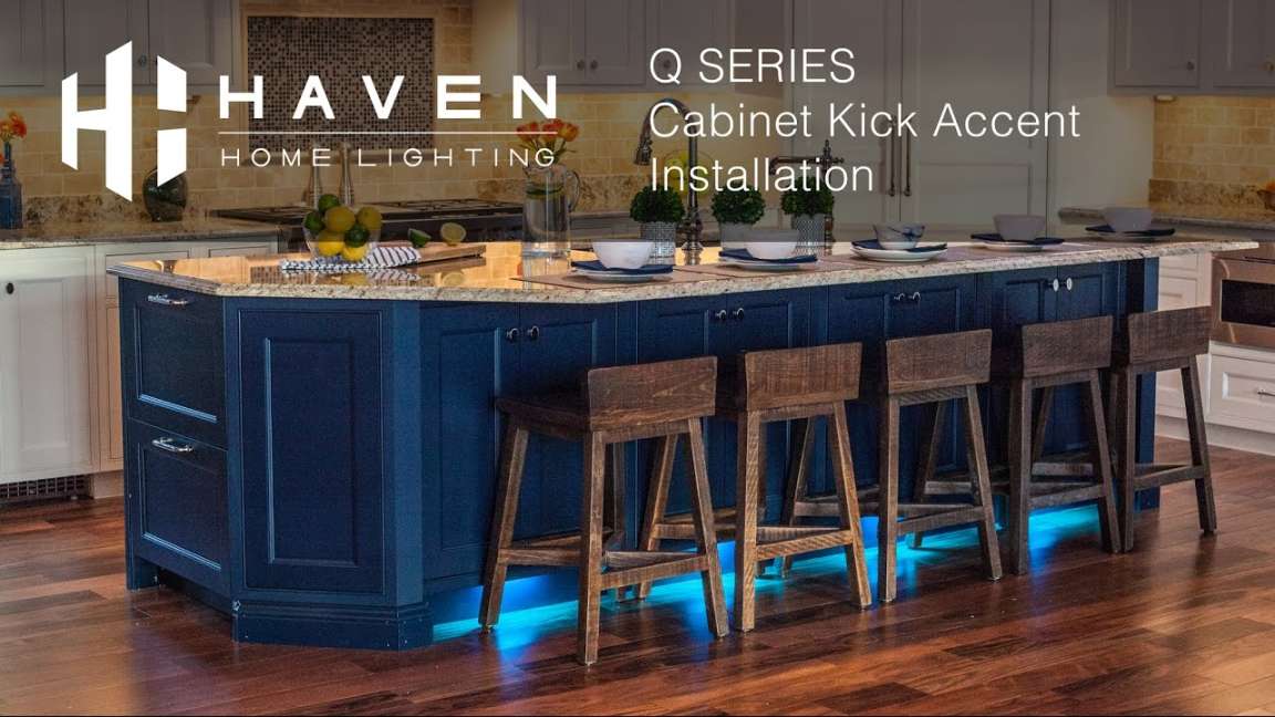 Full Color Cabinet Kick Accent Lights - Installation  Haven Lighting