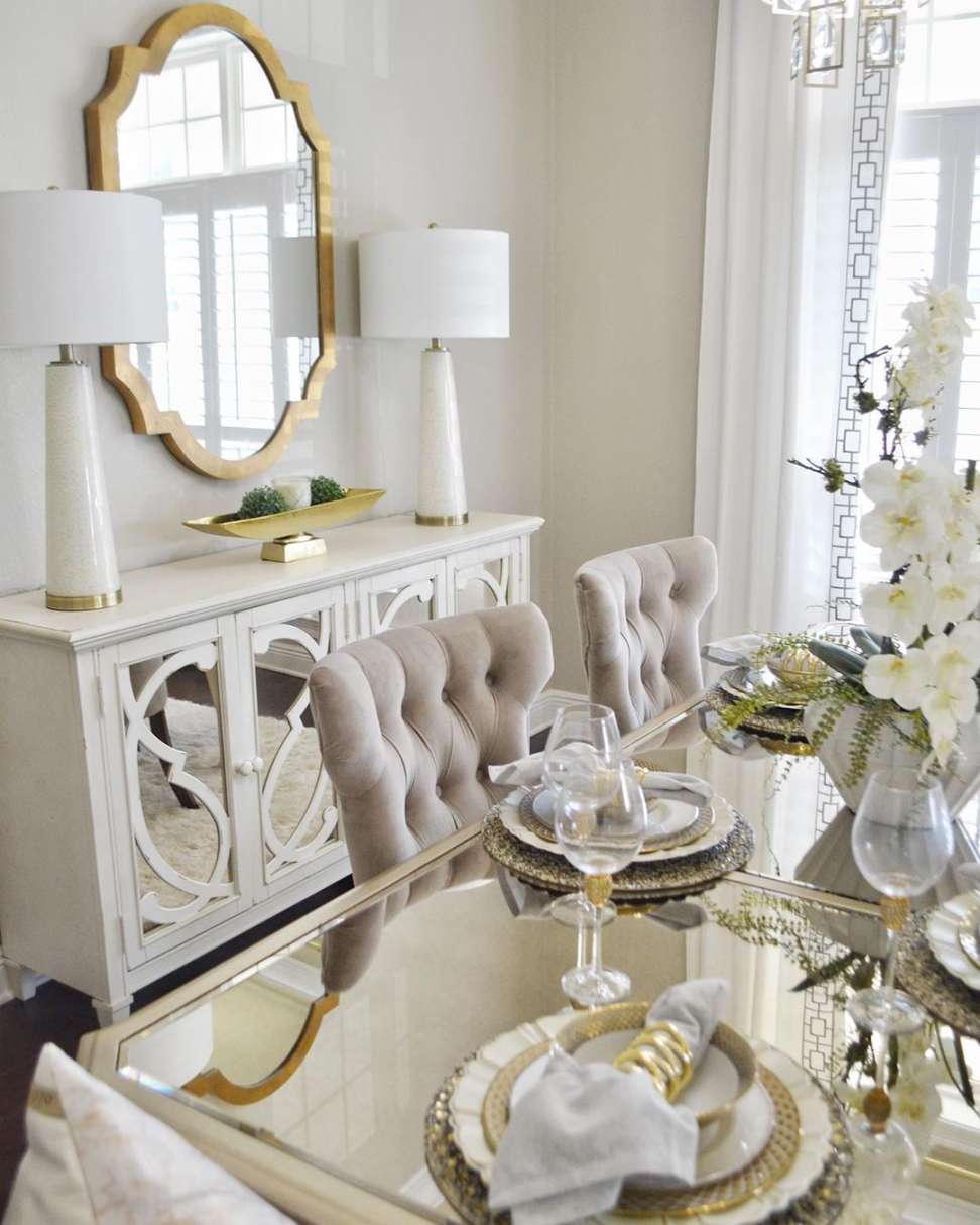 Glam Dining Rooms You Must See  Glam dining room, Glass dining