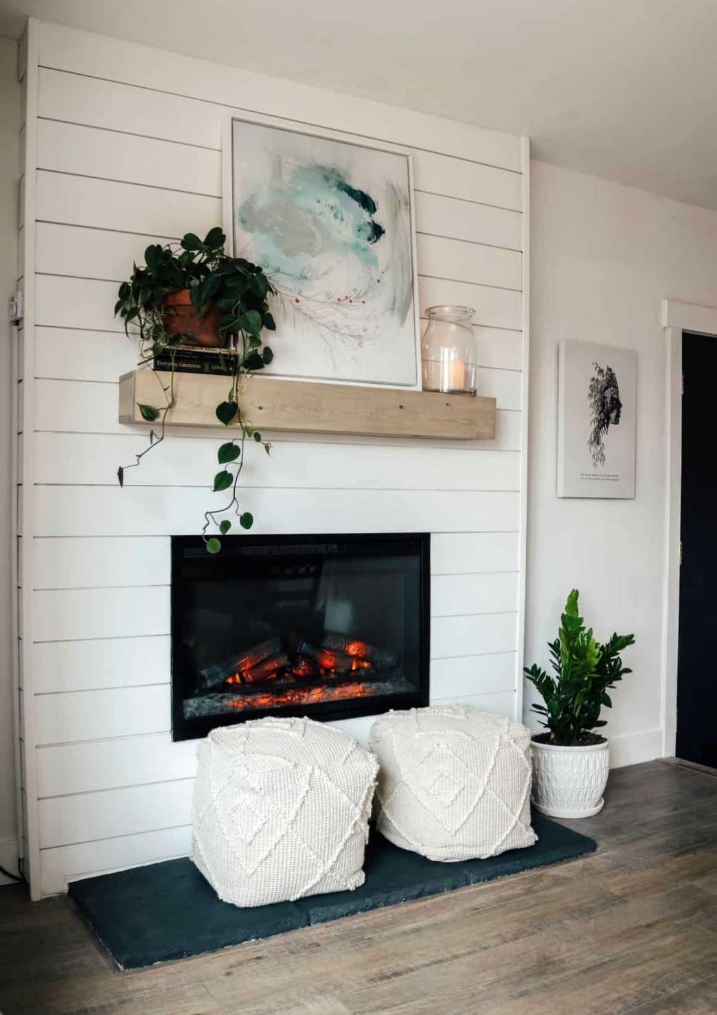 + Gorgeous Shiplap Fireplace Ideas - Making Manzanita
