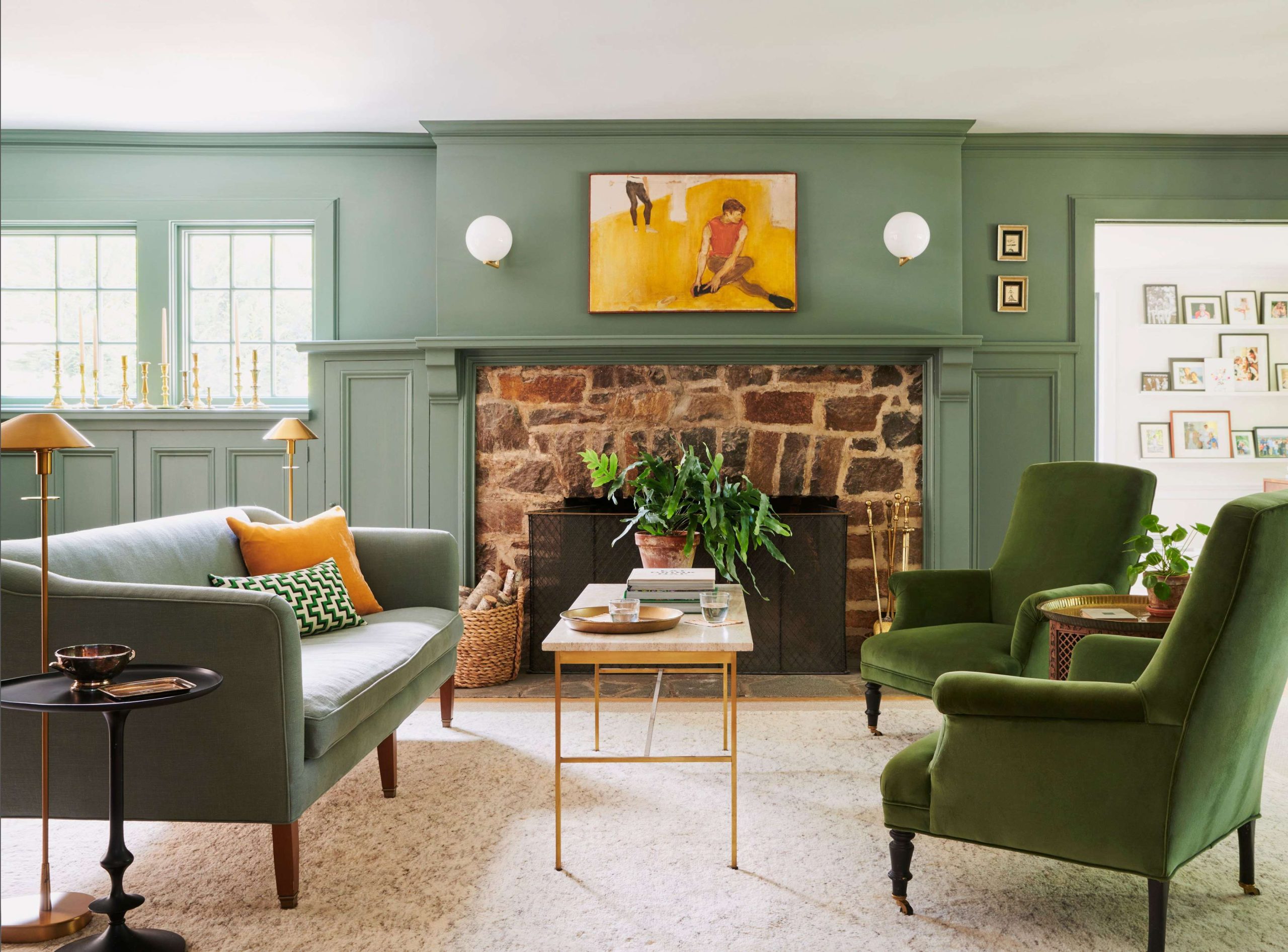 Green Living Room Ideas with Refreshing Style
