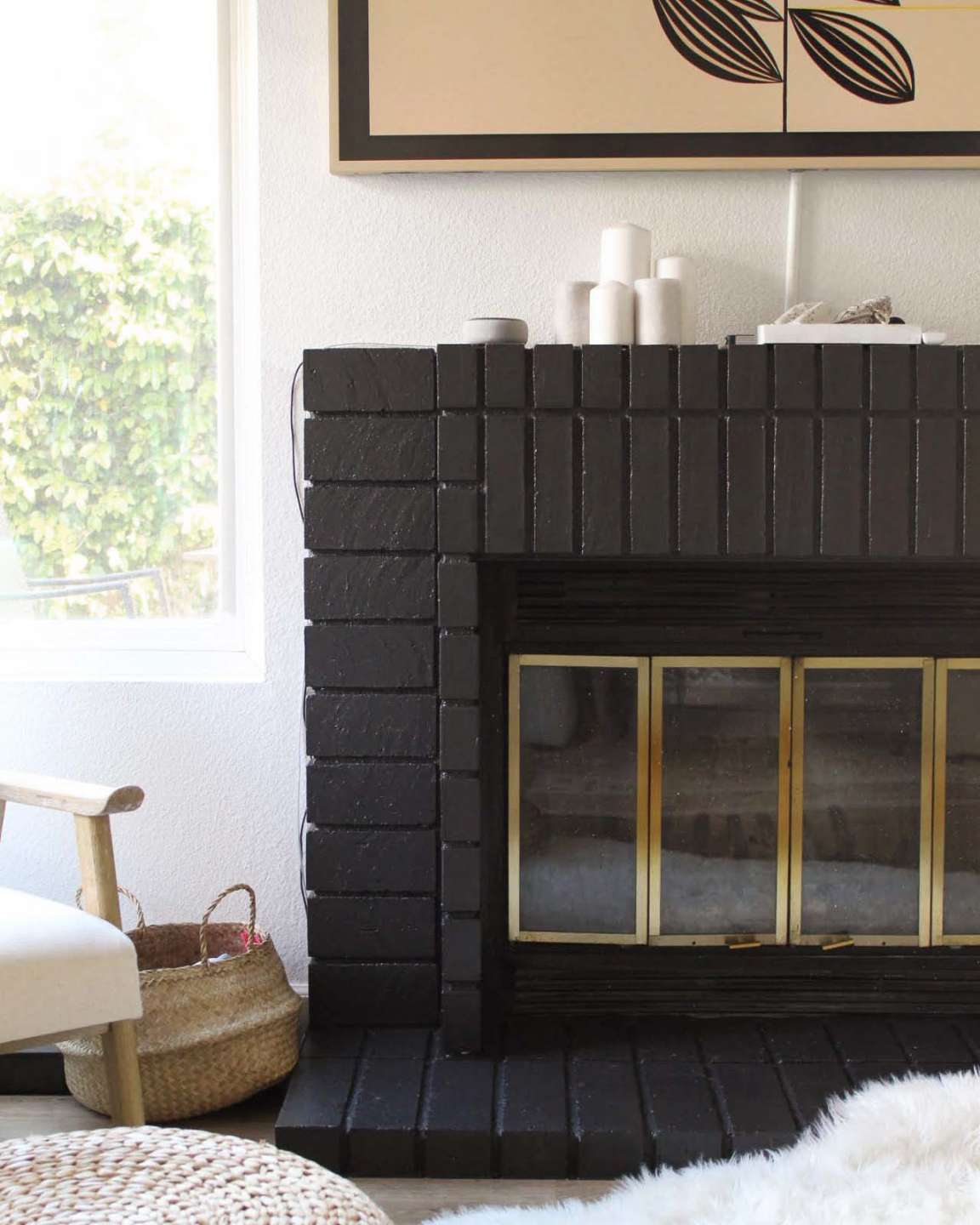 How A Painted Brick Fireplace Will Change Your Living Room – Clare
