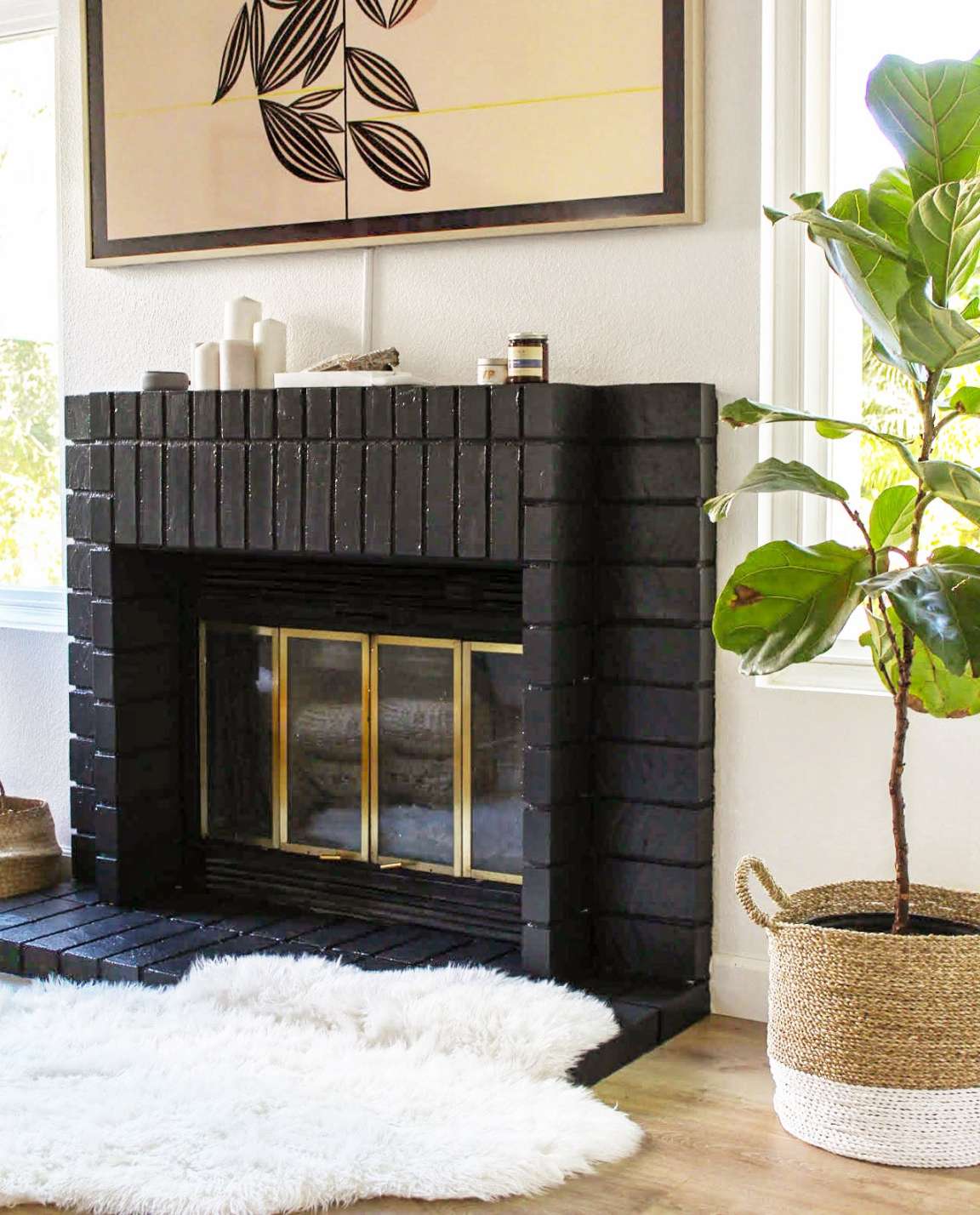 How A Painted Brick Fireplace Will Change Your Living Room – Clare