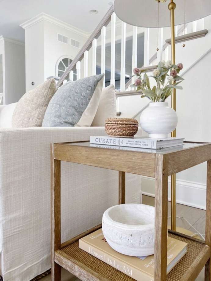 How to Decorate an Accent Table  Life On Cedar Lane