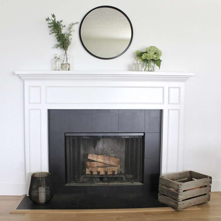 How to Paint Fireplace Tile - Easy Home Update - allisa jacobs
