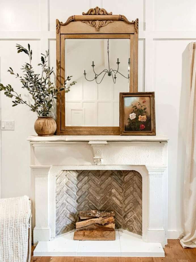 How to Style a Fireplace Mantel - Farmhouse Living