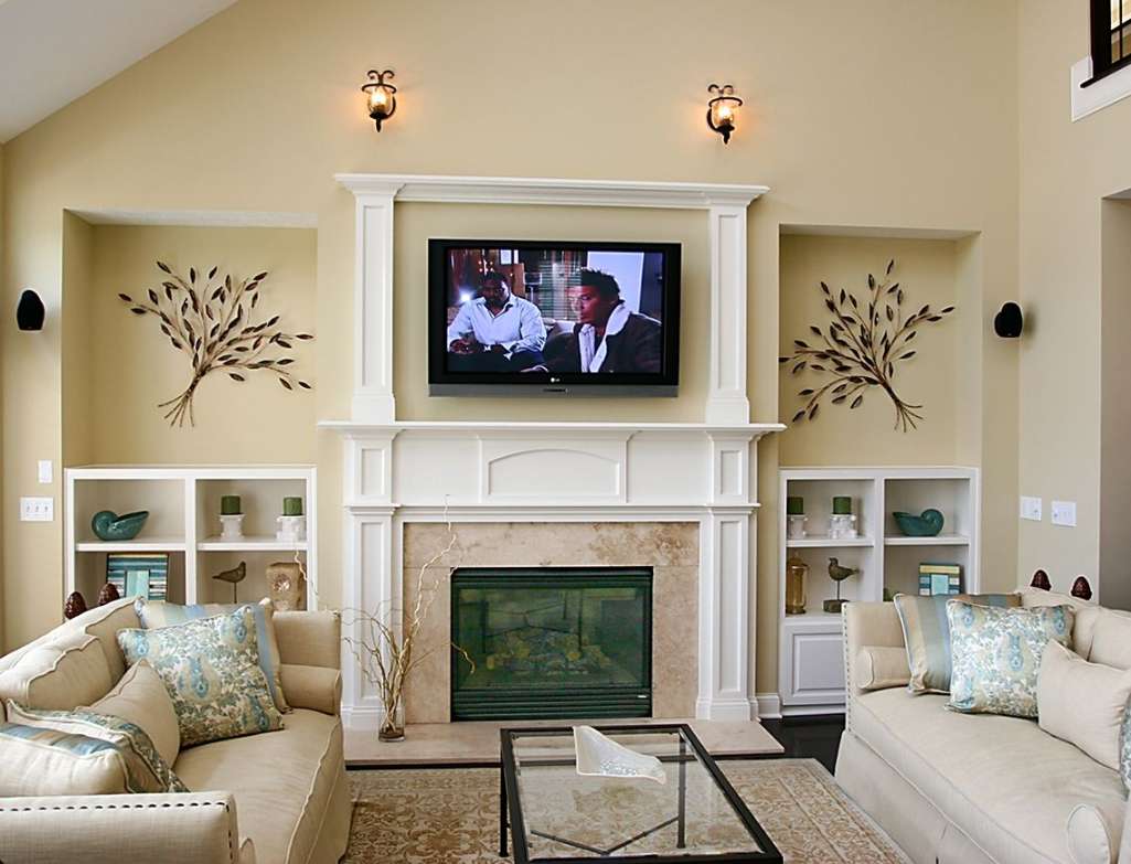 I love this fireplace with TV