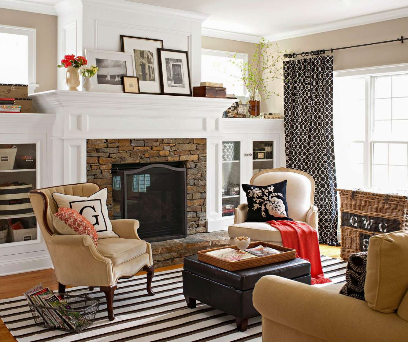 Ideas for Built-Ins Around a Fireplace that Add Character and