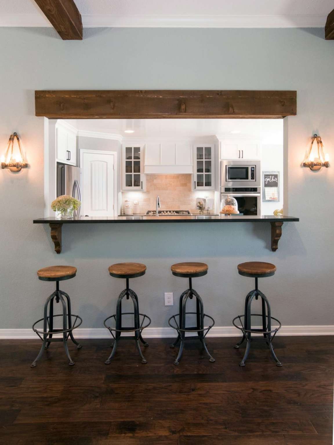 Kitchen Pass-Through  Kitchen remodel, Kitchen window bar