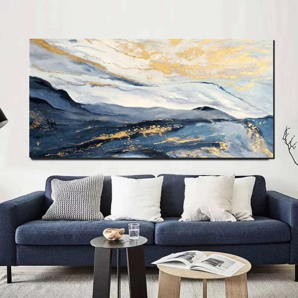 Large Painting on Canvas, Living Room Wall Art Paintings, Acrylic Abstract  Painting Behind Couch, Buy Paintings Online, Simple Acrylic Painting Ideas