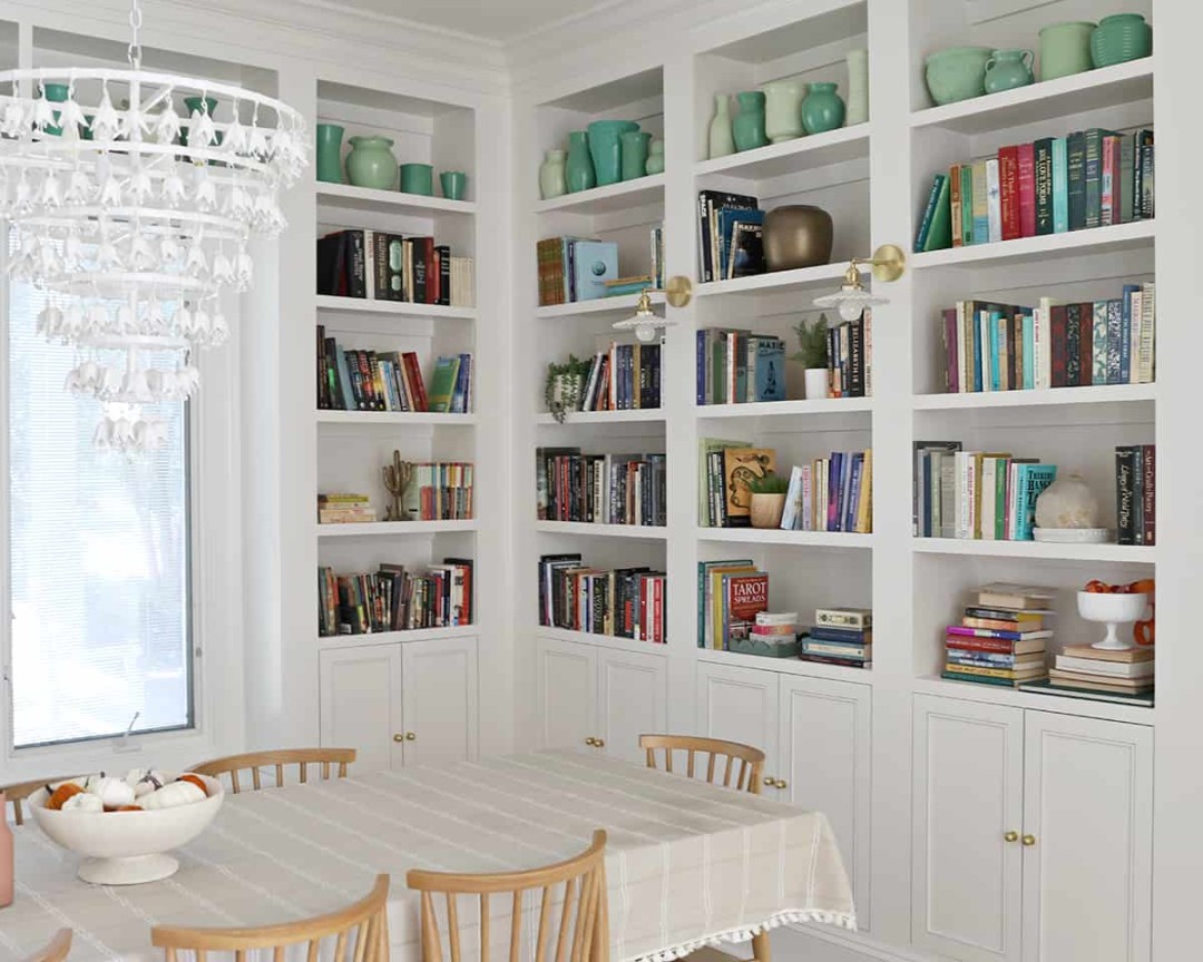 Library Dining Room - A Beautiful Mess