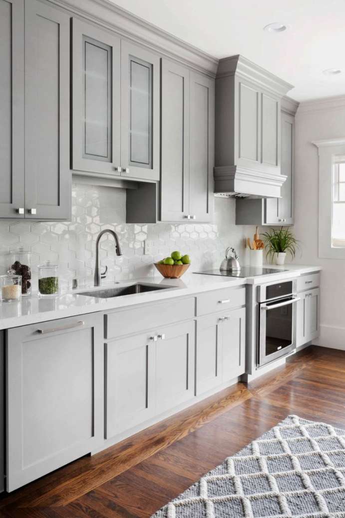 + Light Gray Kitchen Cabinets ( COOL & MOODY ) Grey Cabinets