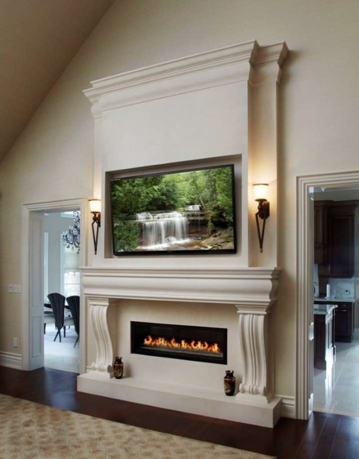 Linear Fireplace Mantle Ideas - Photos & Ideas  Houzz
