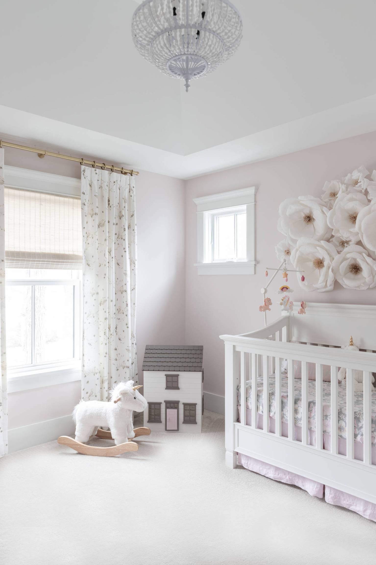 Nursery with Pink Walls Ideas You