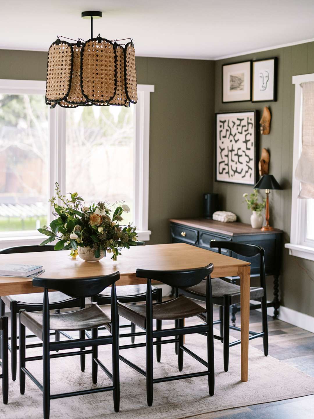 OUR GREEN-ISH DINING ROOM PAINT COLOR + WHY I LOVE IT